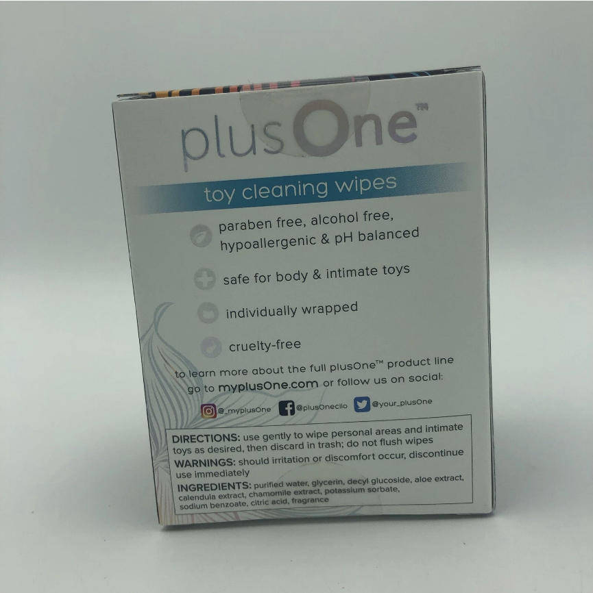 plusOne Toy Cleaning 12 Ct Paraben Free Safe for Body & Intimate NEW SEALED- USA