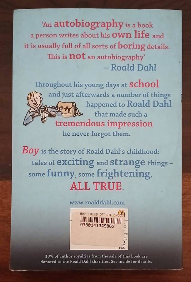Boy - Tales of Childhood ~ Roald Dahl