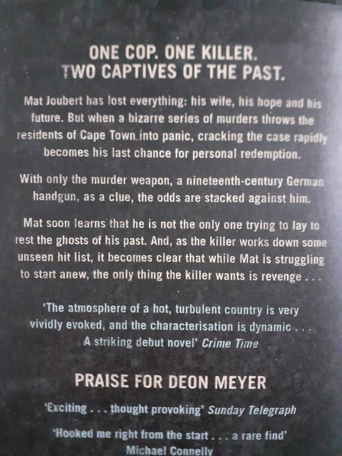 3 x novels by Deon Meyer - 7 Days / Devil's Peak / Dead Before Dying