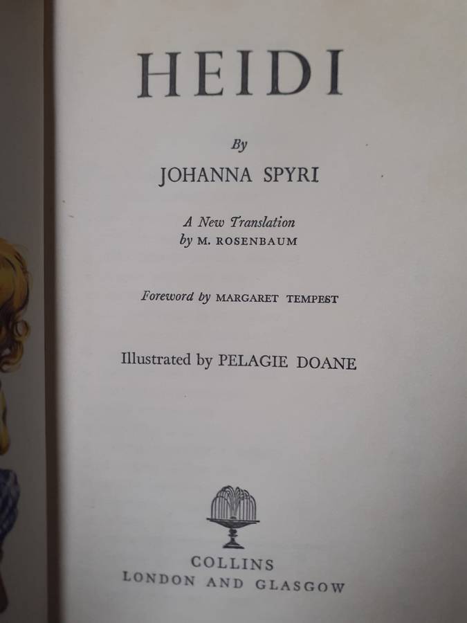 Heidi ~ Johanna Spyri