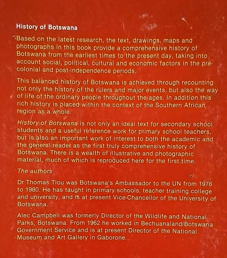 History of Botswana ~ Thomas Tlou / Alec Campbell