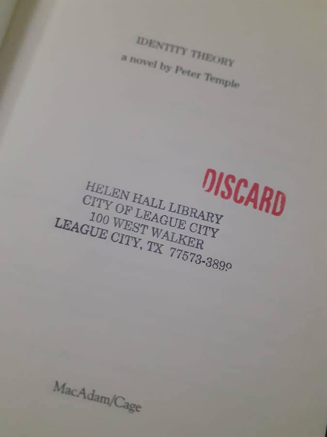 Identity Theory ~ Peter Temple