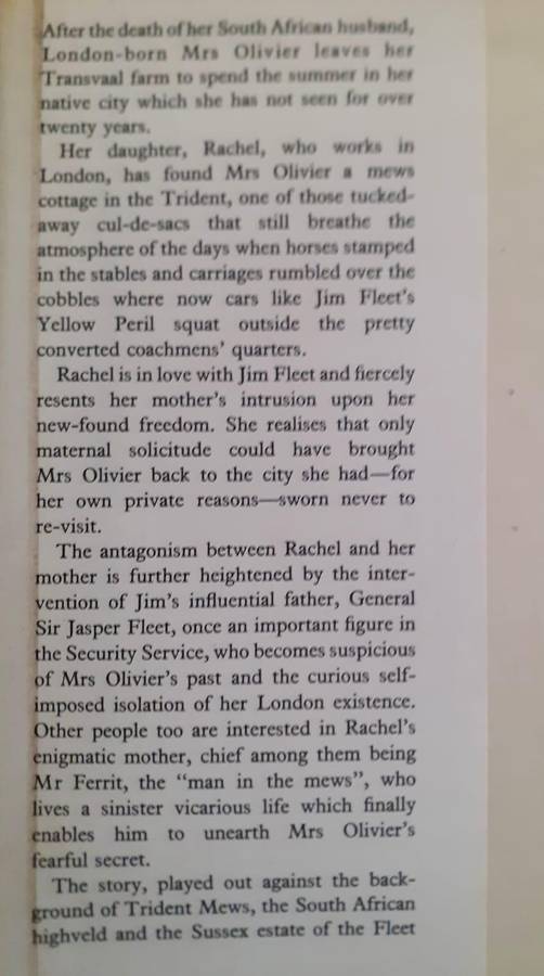 The Man in the Mews ~ Joy Packer