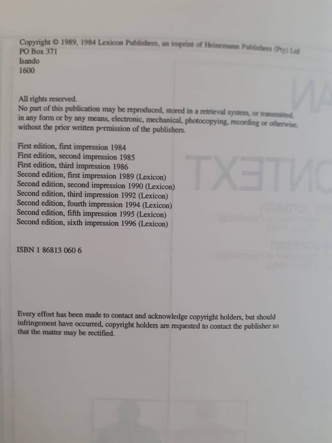 Man in Context ~ W J & J J Jordaan