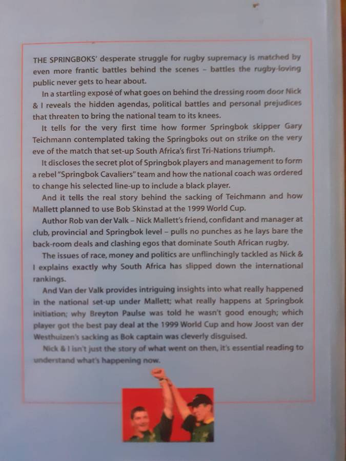 Nick & I - and Adventure in Rugby ~ van der Valk / Colquhoun