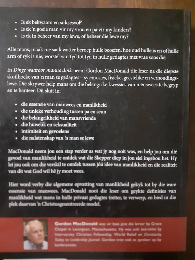 Dinge Waaroor Manne Dink ~ Gordon MacDonald
