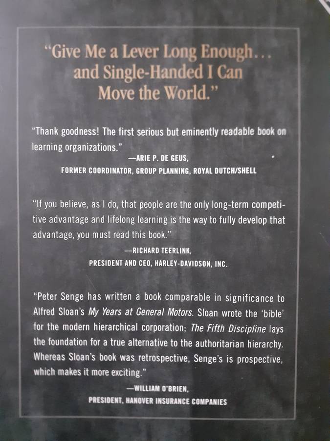 The Fifth Discipline ~ Peter M Senge