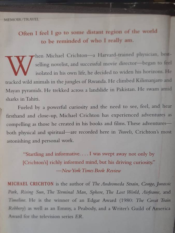 Travels ~ Michael Crichton