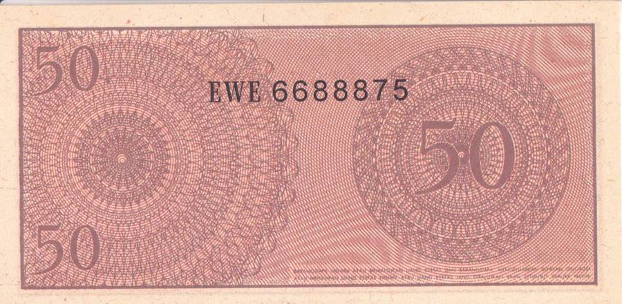 INDONESIA 50 SEN 1964 P94 UNC