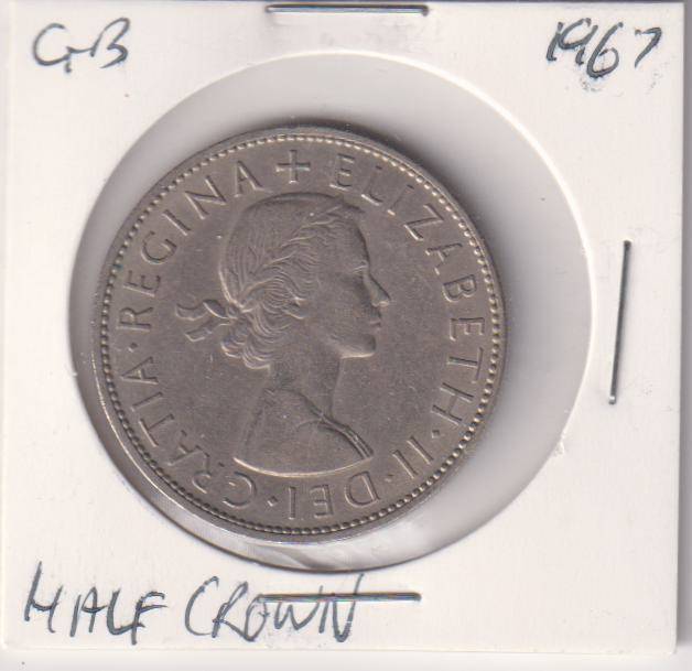 GREAT BRITAIN HALF CROWN 1967 IN COIN FLIP