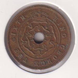 SOUTHERN RHODESIA  ½ PENNY 1952 IN COIN FLIP