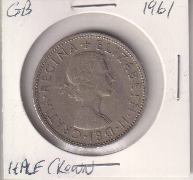 GREAT BRITAIN HALF CROWN 1961 IN COIN FLIP