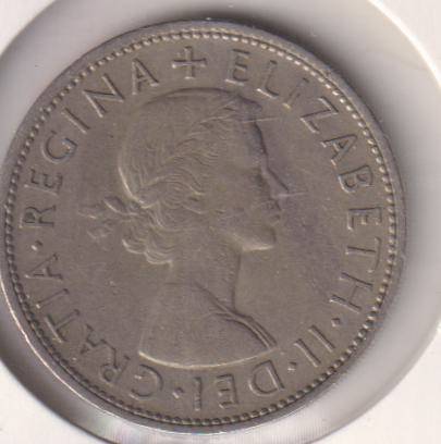 GREAT BRITAIN HALF CROWN 1961 IN COIN FLIP