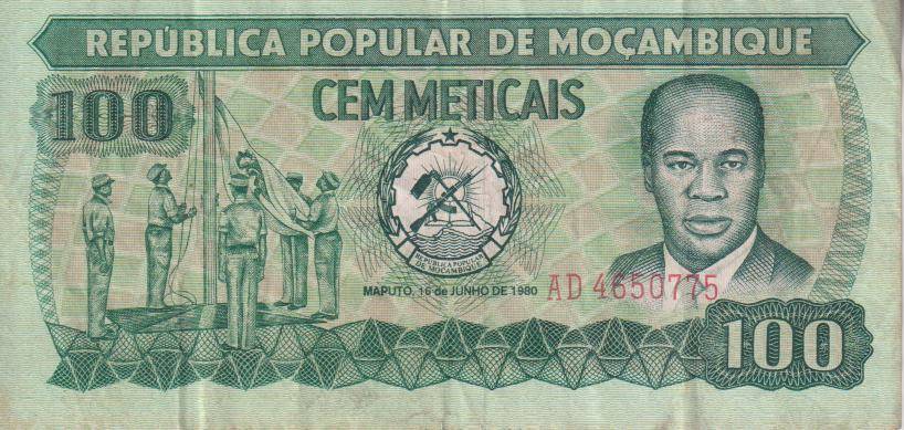 Mozambique 100 meticais 1983 P-130a  VF