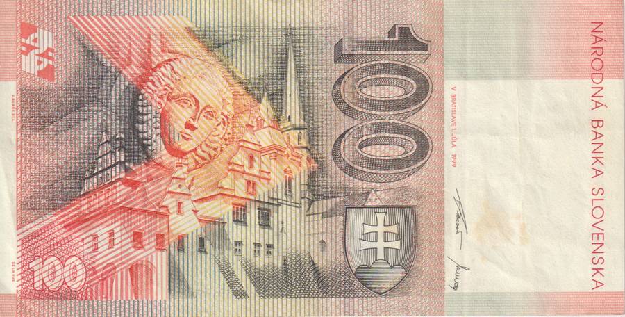 SLOVAKIA 100  KORUN P25  1999  VF