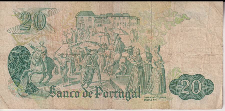 PORTUGAL 10 ESCUDOS 1971 P-173  VF