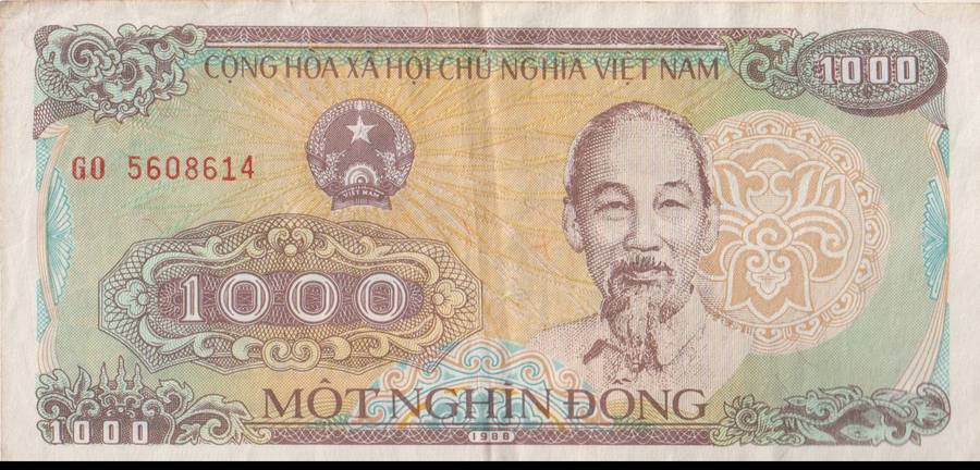 VIETNAM 1000 DONG 1988 P106a VF