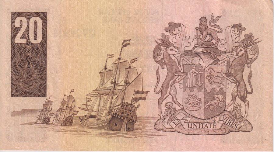 REPUBLIC OF SOUTH AFRICA - 1 20 RAND GERHARD DE KOCK E/A 1984 D4/37 A-UNC