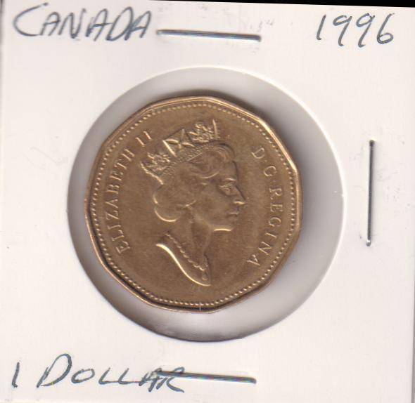 CANADA  1 DOLLAR 1996  IN COIN FLIP