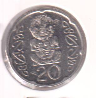 NEW ZEALAND 20 PENCE 2008 - IN COIN FLIP