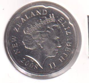 NEW ZEALAND 20 PENCE 2008 - IN COIN FLIP