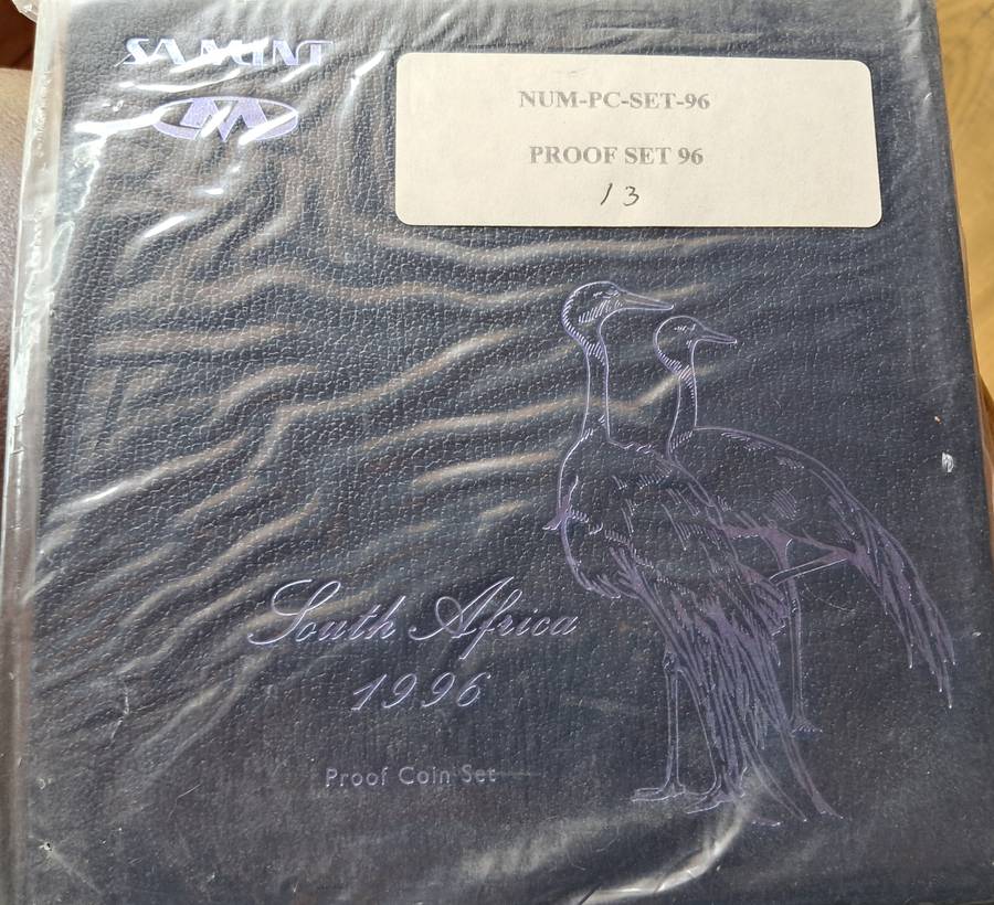 REPUBLIC OF SOUTH AFRICA - 1996 PROOF SET - STILL IN SEALED MINT PACKET AND BOX
