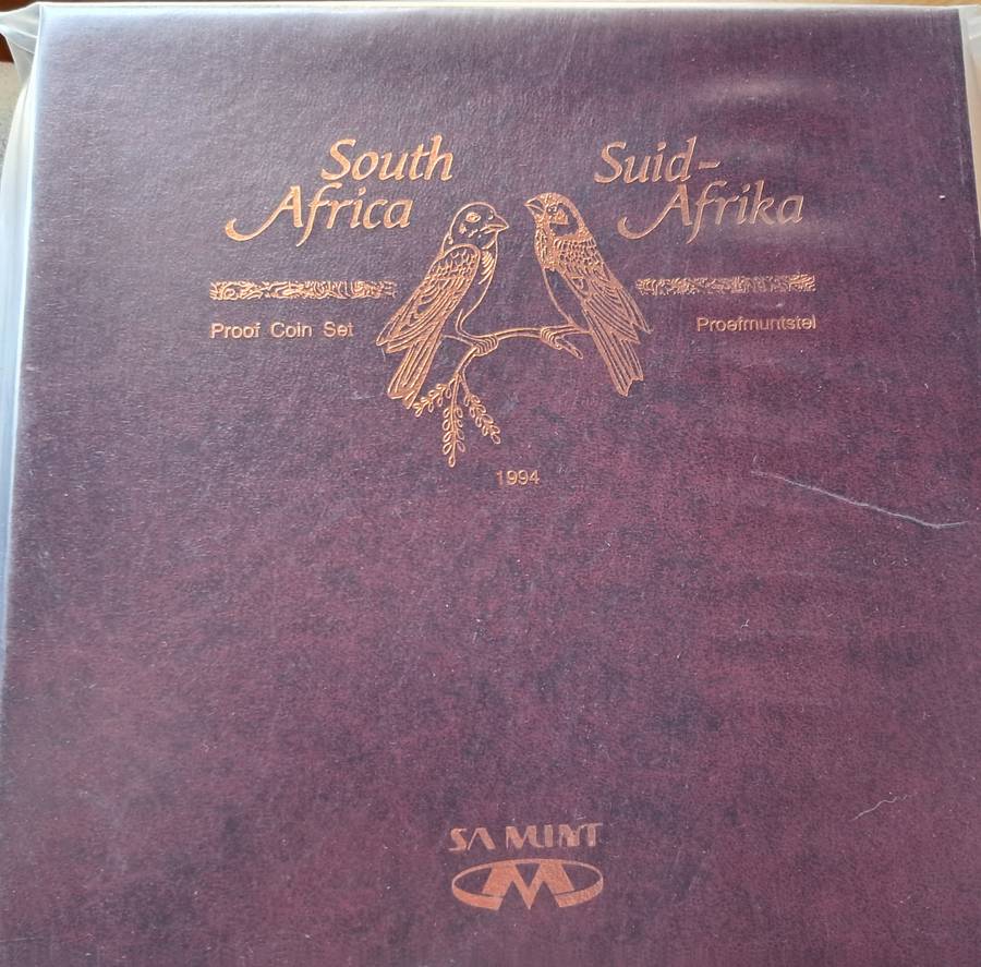 REPUBLIC OF SOUTH AFRICA - 1994 PROOF SET - STILL IN SEALED MINT PACKET AND BOX