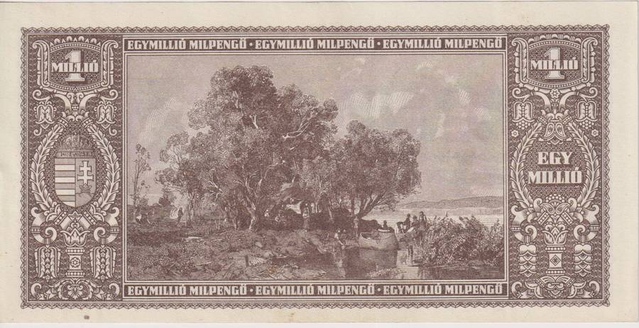 WW2 - HUNGARY 1 BILLION PENGO  1946 P128  XF