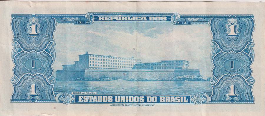 BRAZIL 1  CRUZEIRO 1955 P150 XF