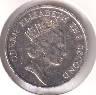 HONG KONG 5 DOLLARS 1988 - IN COIN FLIP