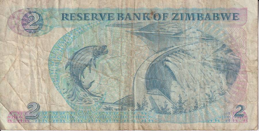 ZIMBABWE 2 DOLLARS P1b 1984 INDEPENDENCE ISSUE F