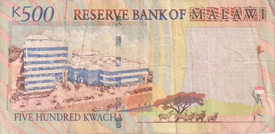 Malawi 500 kwacha 2011 P-56  F