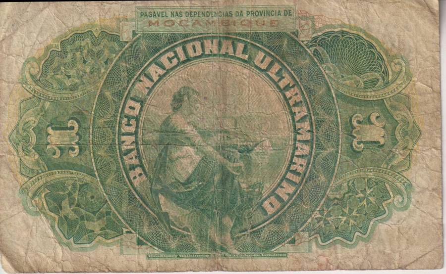Portuguese Mozambique 1 Escudo 1921 P66  F