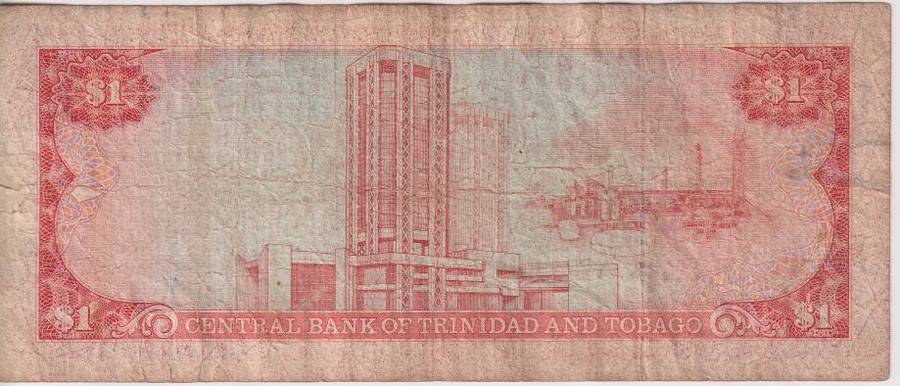 Trinidad and Tobago 1 Dollar Banknote, 1985, P-36 F