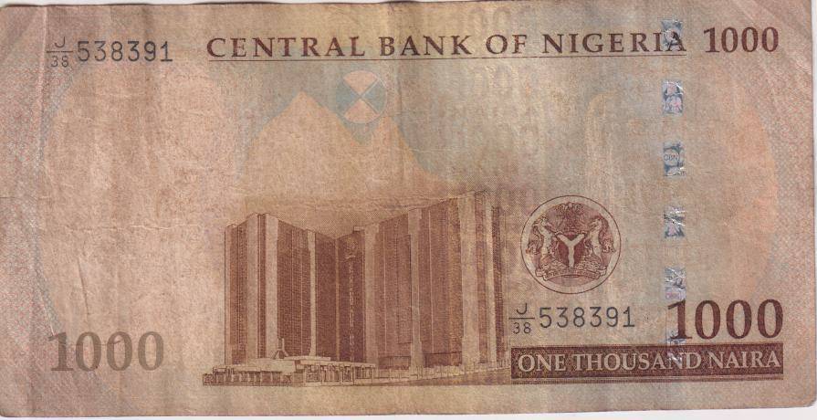 NIGERIA 1000 Naira 2017 P36  F