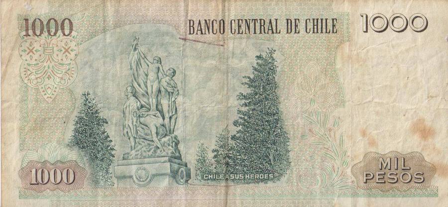 Chile 1000 Pesos 1994 P154 VF