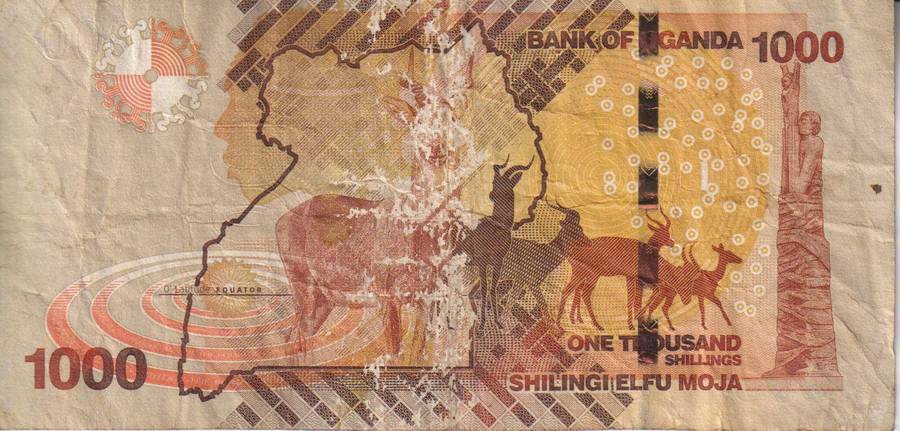 Uganda 1000 Shillings 2017 P49e VF