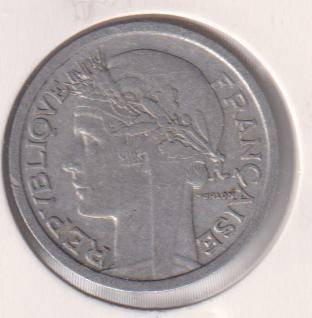 FRANCE 1 FRANC 1947 IN COIN FLIP - ALUMINIUM