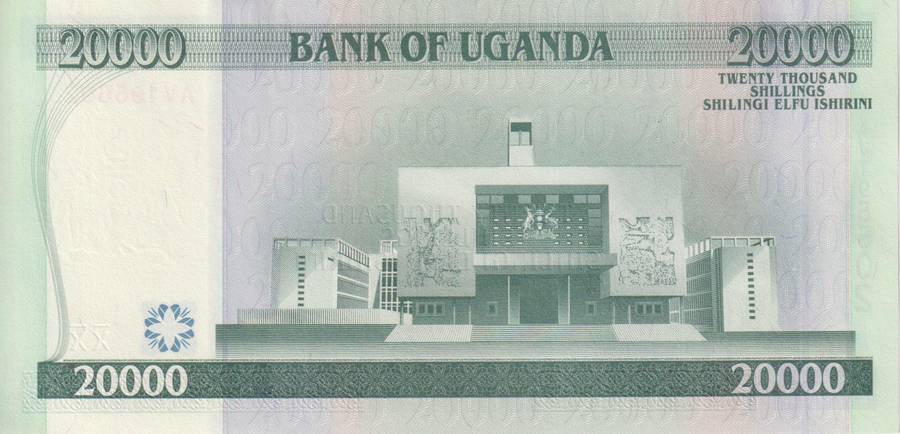 UGANDA 20,000 SHILLINGS 2002  P42 UNC