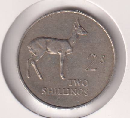 ZAMBIA 2 SHILLINGS 1964 IN COIN FLIP