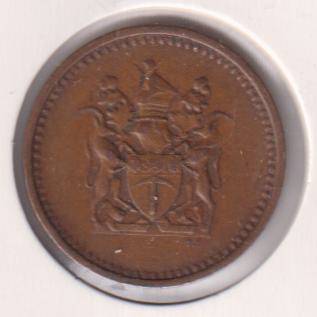 RHODESIA 1 CENT  1970 IN COIN FLIP