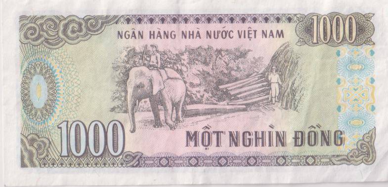 VIETNAM 1000 DONG 1988 P106a VF
