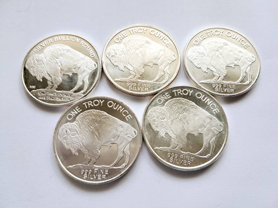 1 OZ SILVER COIN - 1 oz Silver Round American Buffalo - 5 available