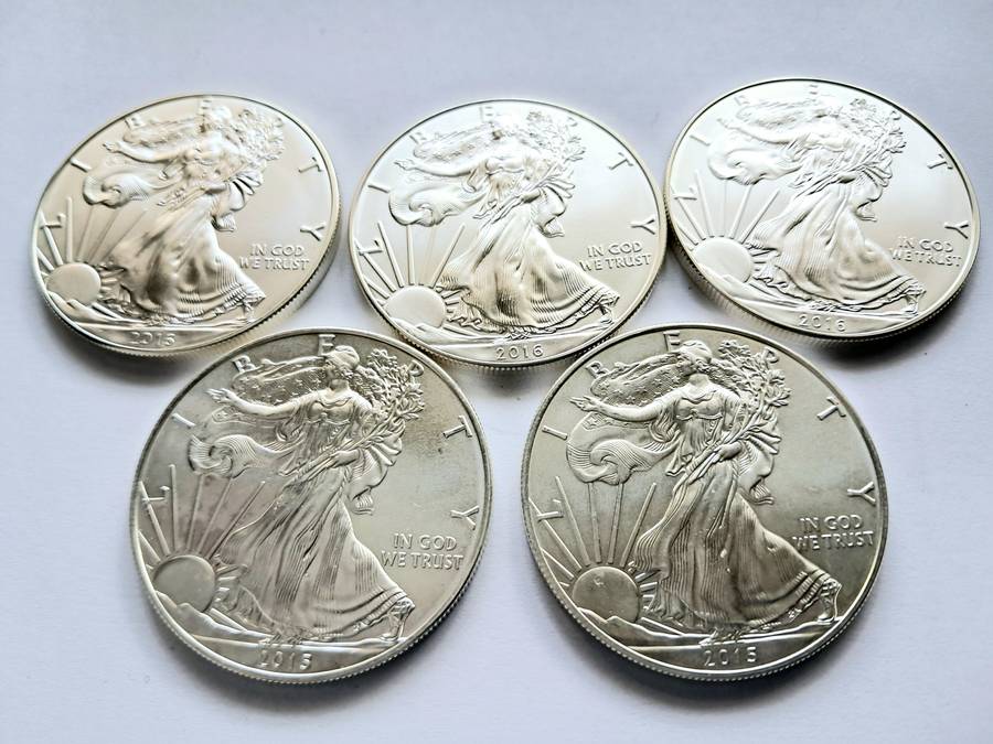 1 OZ  SILVER COIN - 2015/2016 USA Liberty Silver Coins - bid per coin (5 AVAILABLE)