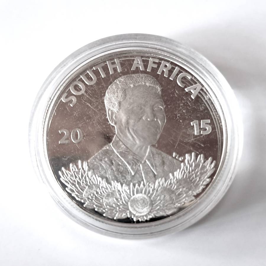 SA Silver R1 Proof 2015 - Mandela - Life of a Legend Series  coin plus 1994 BALLOT PAPER (GENUINE)