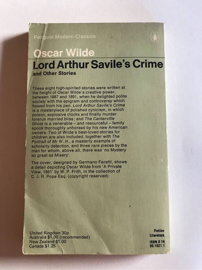Lord Arthur Saviles Crime by Oscar Wilde