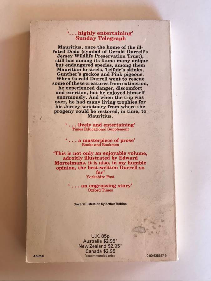 Golden Bats and Pink Pigeons by Gerald Durrell