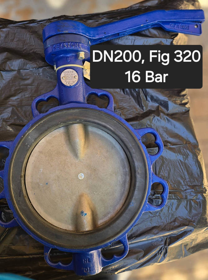 DN 200 Keystone Butterfly valve