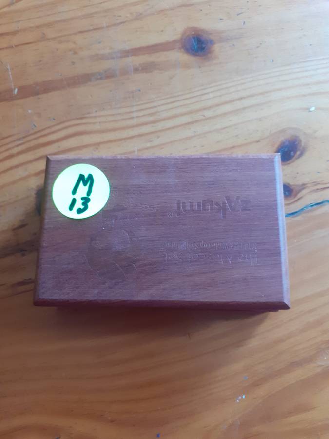 Empty Wooden Coin Holder Box. Zakumi - The Mascot Set - Fifa World Cup SA