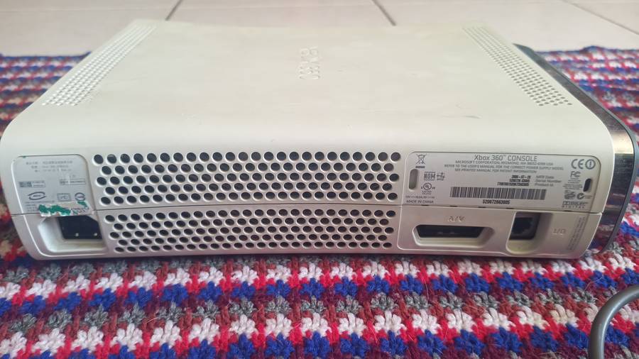 Xbox 360 comes with power supply. But the console is very old